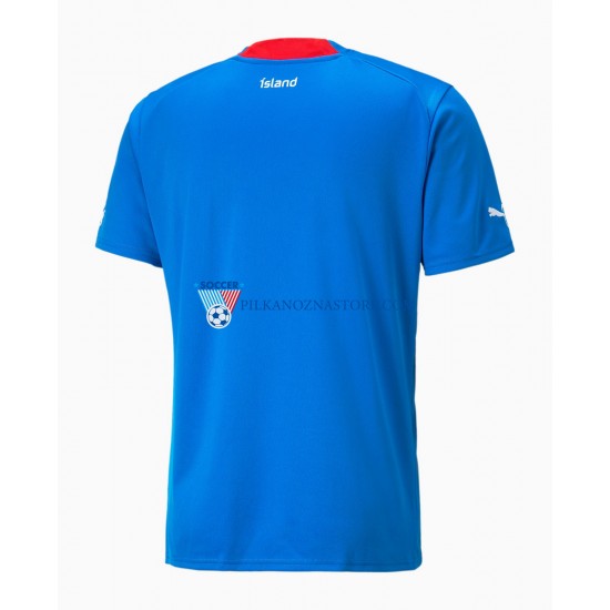 Islandia Koszulka Męska Domowy 2022 Krótkie Rękawy