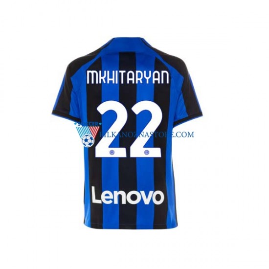 Inter Mediolan Henrikh Mkhitaryan 22 Koszulka Męska Domowy 2022-2023 Krótkie Rękawy