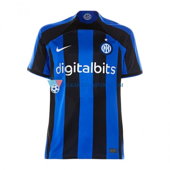 Inter Mediolan Koszulka Męska Domowy 2022-2023 Krótkie Rękawy