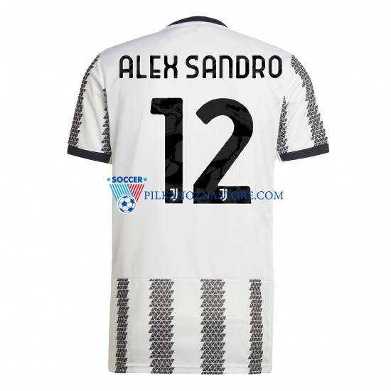 Juventus Alex Sandro 12 Koszulka Męska Domowy 2022-2023 Krótkie Rękawy