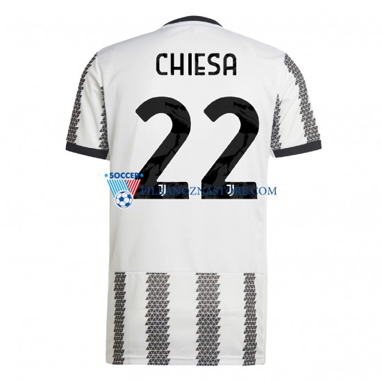 Juventus Chiesa 22 Koszulka Męska Domowy 2022-2023 Krótkie Rękawy