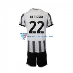 Juventus dla Dzieci Di Maria 22 Koszulka Domowy 2022-2023 Krótkie Rękawy