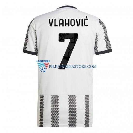 Juventus Vlahovic 7 Koszulka Męska Domowy 2022-2023 Krótkie Rękawy