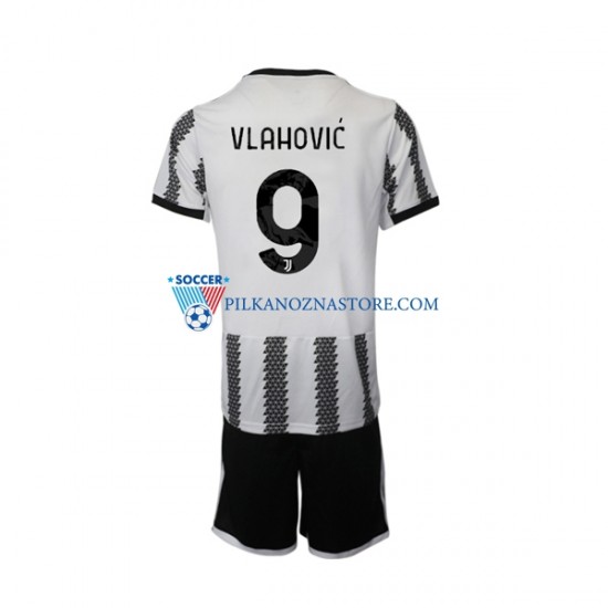 Juventus dla Dzieci Vlahovic 9 Koszulka Domowy 2022-2023 Krótkie Rękawy