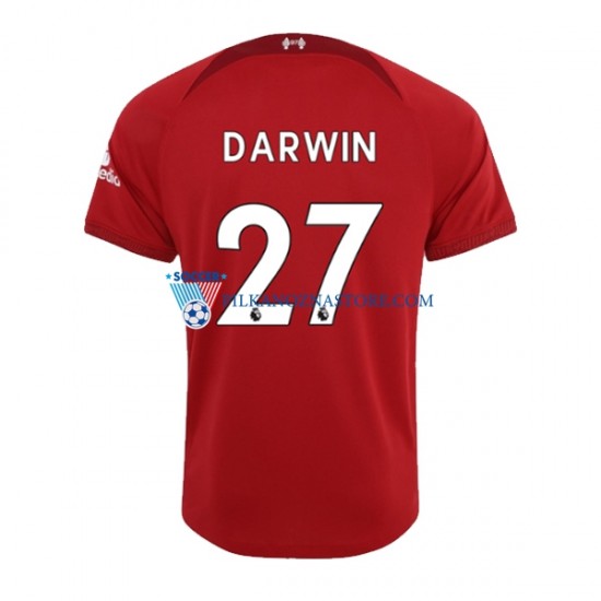 Liverpool Darwin Nunez 27 Koszulka Męska Domowy 2022-2023 Krótkie Rękawy