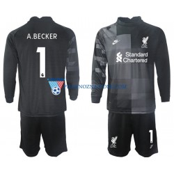Strój Bramkarski Liverpool dla Dzieci A.BECKER 1 Koszulka Trzeci 2021-2022 Długie Rękawy