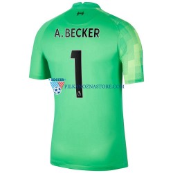 Strój Bramkarski Liverpool A.Becker 1 Koszulka Męska Domowy 2021-2022 Krótkie Rękawy