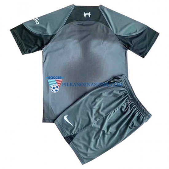 Strój Bramkarski Liverpool dla Dzieci Koszulka Wyjazdowy 2022-2023 Krótkie Rękawy