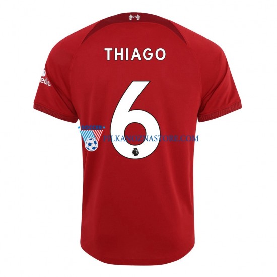 Liverpool Thiago 6 Koszulka Męska Domowy 2022-2023 Krótkie Rękawy