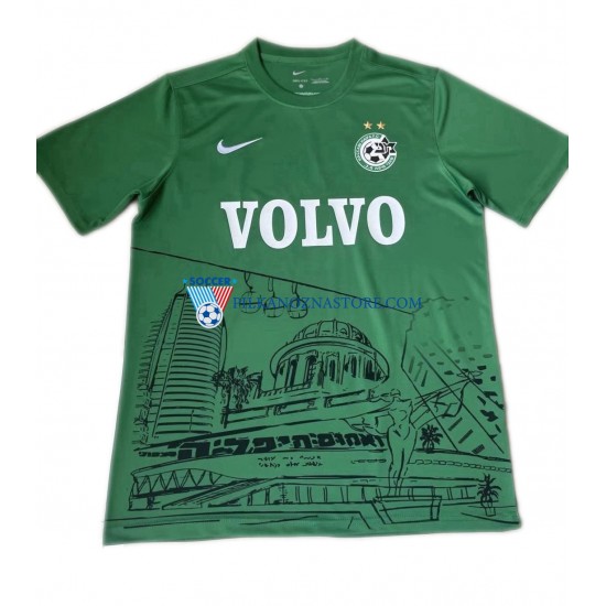 Maccabi Haifa Commemorative Edition Koszulka Męska Domowy 2022-2023 Krótkie Rękawy