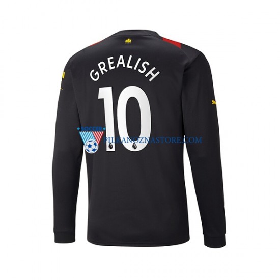 Manchester City Grealish 10 Long Koszulka Wyjazdowy 2022-2023 Krótkie Rękawy