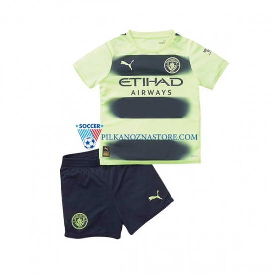 Manchester City dla Dzieci Koszulka Trzeci 2022-2023 Krótkie Rękawy