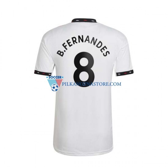 Manchester United Bruno Fernandes 8 Koszulka Męska Wyjazdowy 2022-2023 Krótkie Rękawy