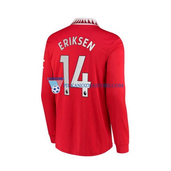 Manchester United Christian Eriksen 14 Koszulka Męska Domowy 2022-2023 Długie Rękawy