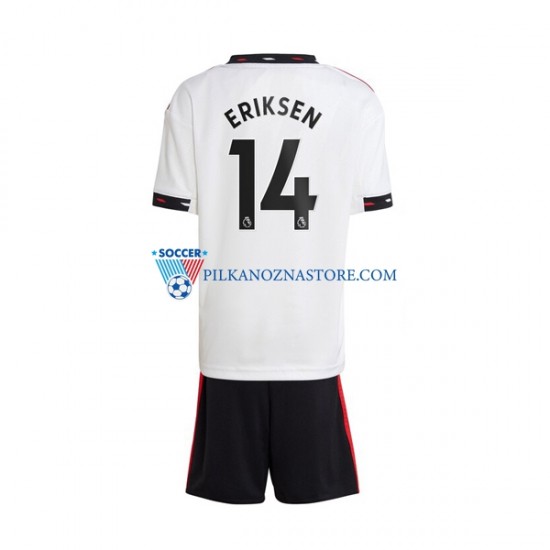 Manchester United dla Dzieci Christian Eriksen 14 Koszulka Wyjazdowy 2022-2023 Krótkie Rękawy