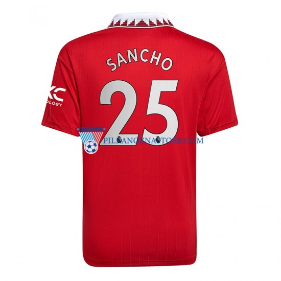 Manchester United Jadon Sancho 25 Koszulka Męska Domowy 2022-2023 Krótkie Rękawy