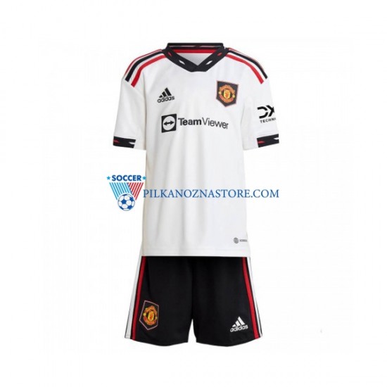 Manchester United dla Dzieci Koszulka Wyjazdowy 2022-2023 Krótkie Rękawy