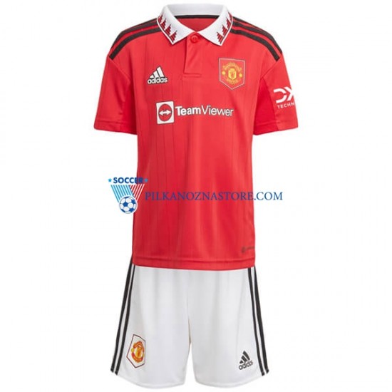 Manchester United dla Dzieci Koszulka Domowy 2022-2023 Krótkie Rękawy