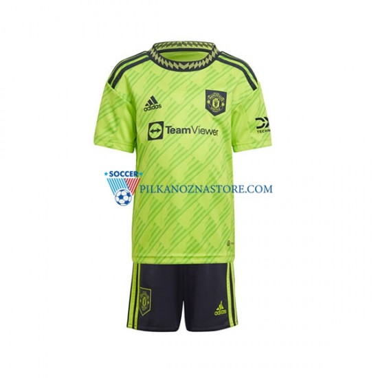 Manchester United dla Dzieci Koszulka Trzeci 2022-2023 Krótkie Rękawy