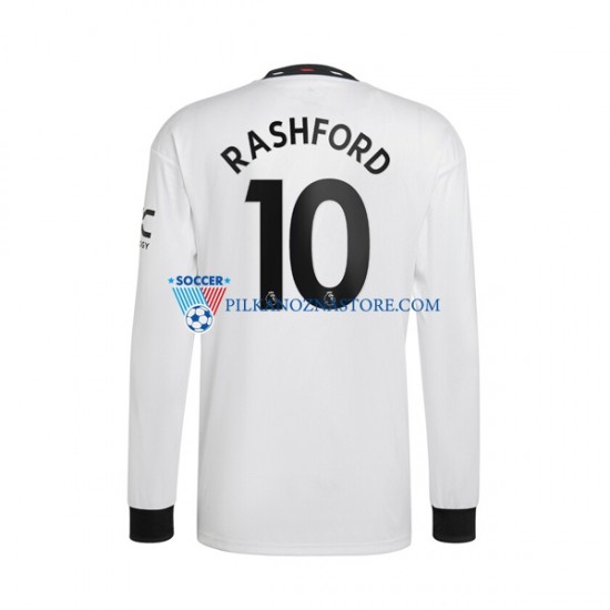 Manchester United Rashford 10 Koszulka Męska Wyjazdowy 2022-2023 Długie Rękawy