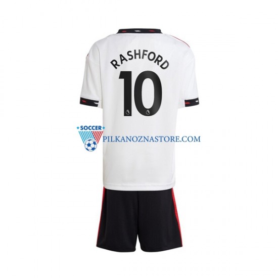 Manchester United dla Dzieci Rashford 10 Koszulka Wyjazdowy 2022-2023 Krótkie Rękawy