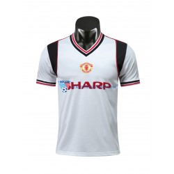 Manchester United 1985 Retro Koszulka Męska Wyjazdowy Krótkie Rękawy