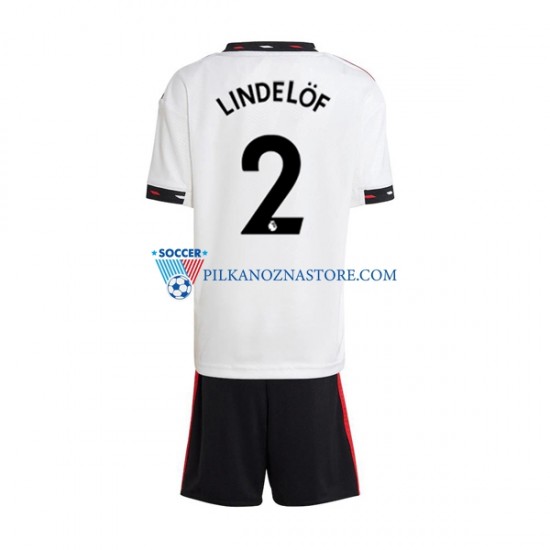 Manchester United dla Dzieci Victor Lindelof 2 Koszulka Wyjazdowy 2022-2023 Krótkie Rękawy