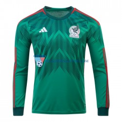Meksyk Koszulka Męska Domowy MŚ 2022 Długie Rękawy