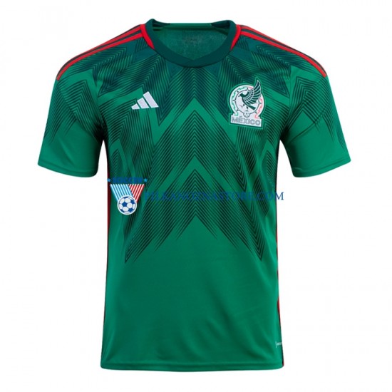 Meksyk Koszulka Męska Domowy MŚ 2022 Krótkie Rękawy