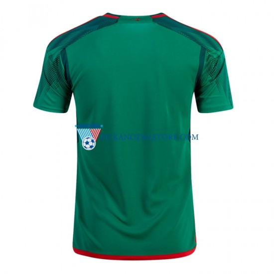 Meksyk Koszulka Męska Domowy MŚ 2022 Krótkie Rękawy