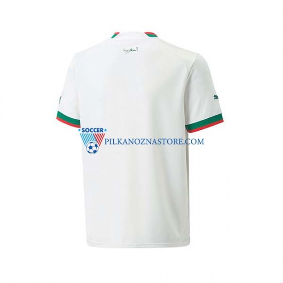 Maroko Koszulka Męska Wyjazdowy MŚ 2022 Krótkie Rękawy