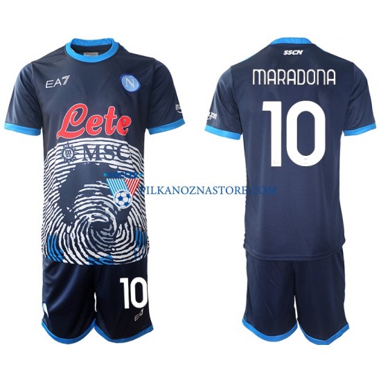 Napoli dla Dzieci Diego Maradona 10 Special 2 Koszulka Domowy 2021-2022 Krótkie Rękawy