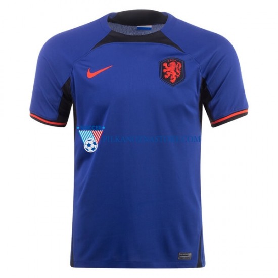 Holandia Koszulka Męska Wyjazdowy MŚ 2022 Krótkie Rękawy