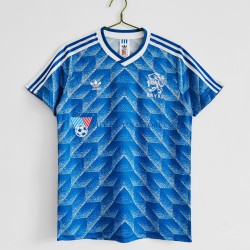 Holandia 1988 Retro Koszulka Męska Wyjazdowy Krótkie Rękawy