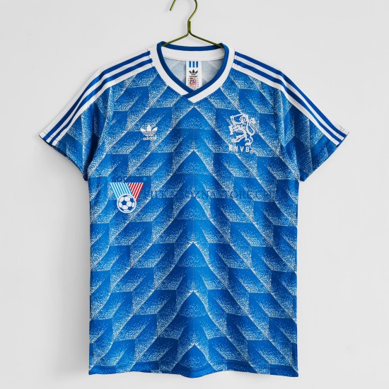 Holandia 1988 Retro Koszulka Męska Wyjazdowy Krótkie Rękawy