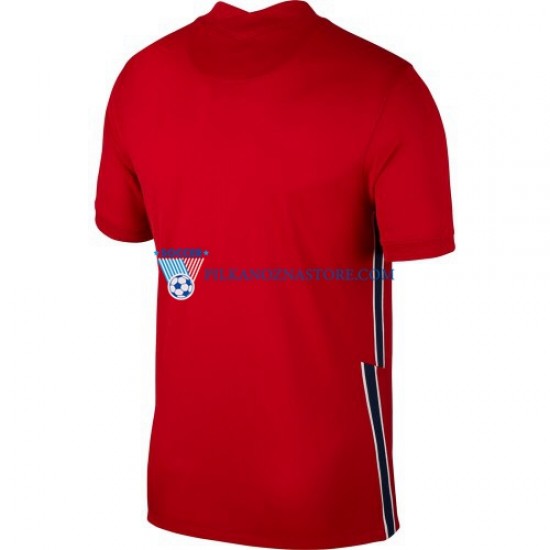 Norwegia 2020-2021 Koszulka Męska Domowy Krótkie Rękawy