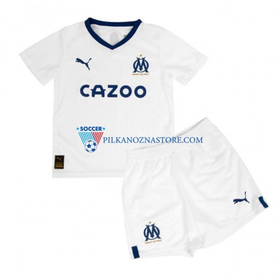 Olympique Marsylia dla Dzieci Koszulka Domowy 2022-2023 Krótkie Rękawy