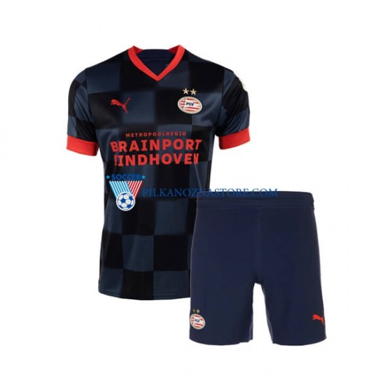 PSV Eindhoven dla Dzieci Koszulka Wyjazdowy 2022-2023 Krótkie Rękawy