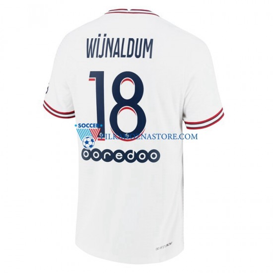 Paris Saint-Germain Georginio Wijnaldum 18 Koszulka Męska Czwarty 2021-2022 Krótkie Rękawy