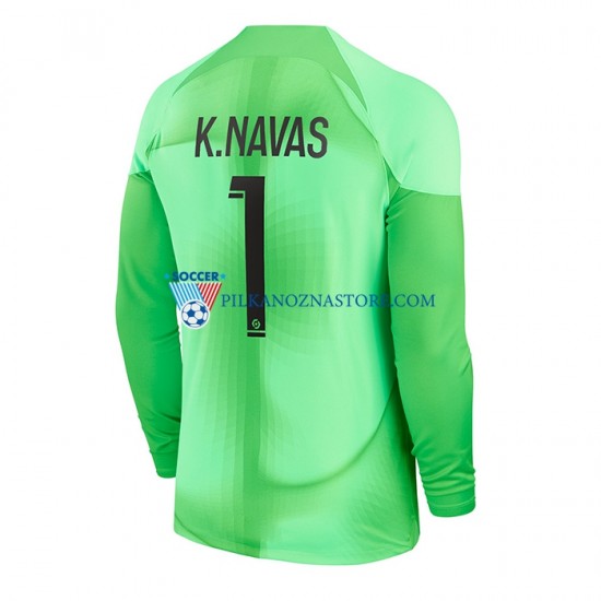 Strój Bramkarski Paris Saint-Germain K.Navas 1 Koszulka Męska Domowy 2022-2023 Długie Rękawy