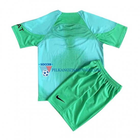 Strój Bramkarski Paris Saint-Germain dla Dzieci Koszulka Domowy 2022-2023 Krótkie Rękawy