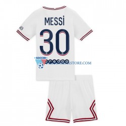 Paris Saint-Germain dla Dzieci Lionel Messi 30 Koszulka Czwarty 2021-2022 Krótkie Rękawy