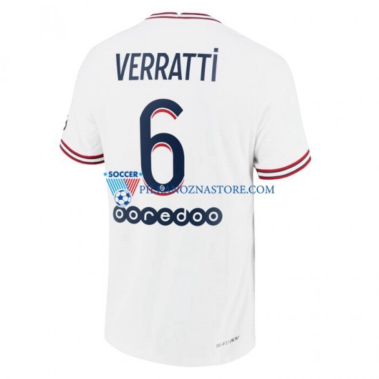 Paris Saint-Germain Marco Verratti 6 Koszulka Męska Czwarty 2021-2022 Krótkie Rękawy