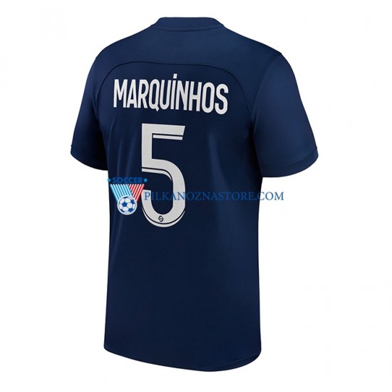 Paris Saint-Germain Marquinhos 5 Koszulka Męska Domowy 2022-2023 Krótkie Rękawy