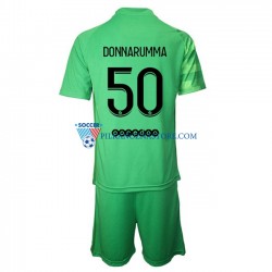 Strój Bramkarski Paris Saint-Germain dla Dzieci PSG Gianluigi Donnarumma 50 Koszulka Trzeci 2021-2022 Krótkie Rękawy