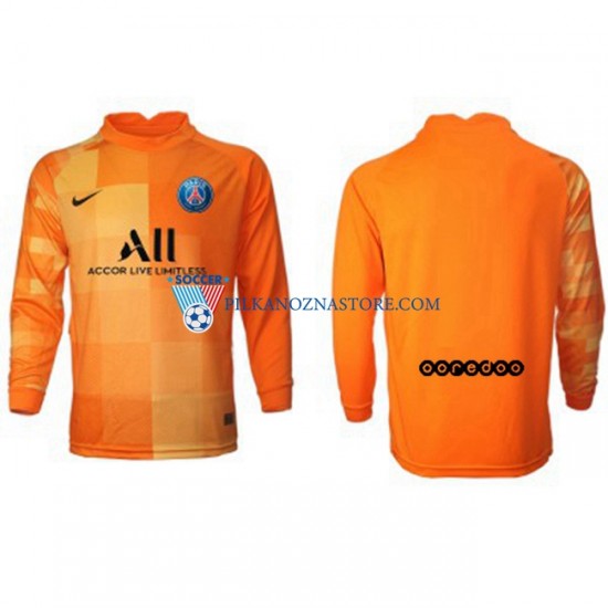 Strój Bramkarski Paris Saint-Germain PSG Koszulka Męska Domowy 2021-2022 Długie Rękawy
