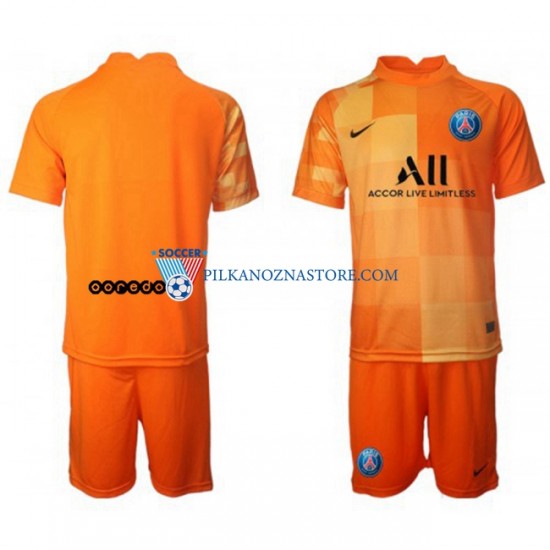Strój Bramkarski Paris Saint-Germain dla Dzieci PSG Koszulka Domowy 2021-2022 Krótkie Rękawy