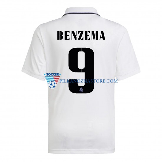 Real Madryt Benzema 9 Koszulka Męska Domowy 2022-2023 Krótkie Rękawy