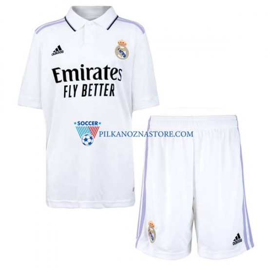 Real Madryt dla Dzieci Koszulka Domowy 2022-2023 Krótkie Rękawy