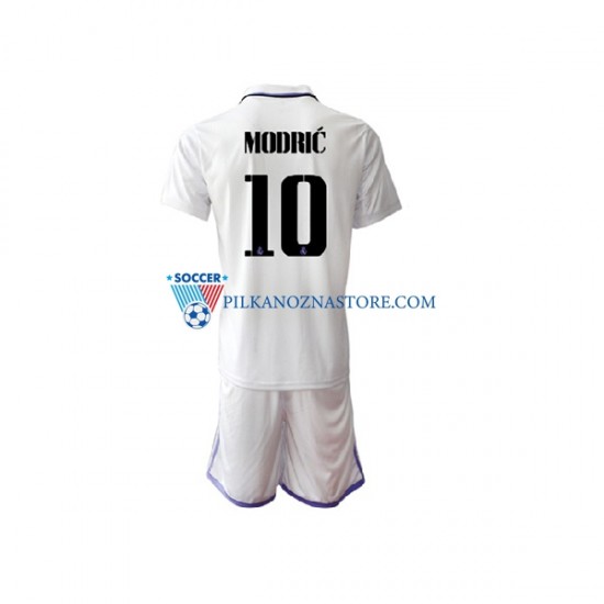 Real Madryt dla Dzieci Modrić Luka 10 Koszulka Domowy 2022-2023 Krótkie Rękawy